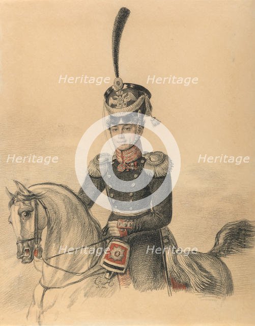 Portrait of Nikolay Alexandrovich Islenyev (1785-1851), End of 1810s. Creator: Hampeln, Carl, von (1794-after 1880).