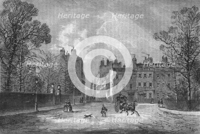 Berkeley Square, Westminster, London, c1850 (1878). Artist: Unknown.