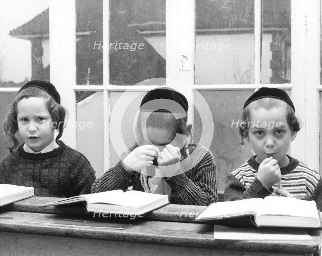Jewish primary school children, c1980s? Artist: Sidney Harris