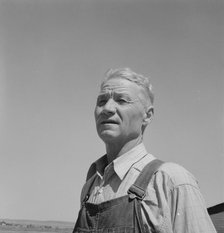 Chris Ament, German-Russian dry land wheat farmer, who..., south of Quincy, Washington, 1939. Creator: Dorothea Lange.