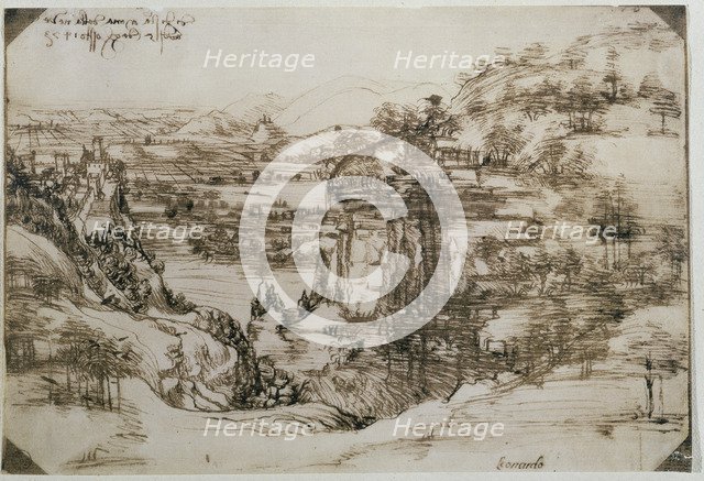 Tuscan Landscape (Arno Valley landscape).