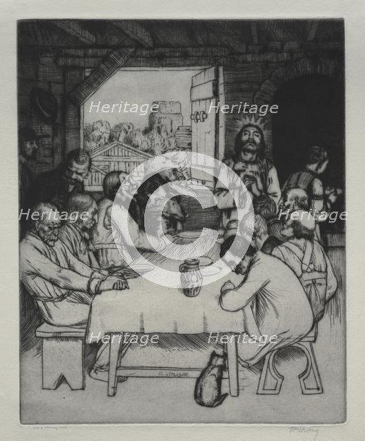 The Last Supper, 1889. Creator: William Strang (British, 1859-1921).