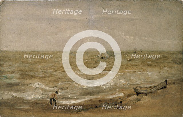 Beach Scene, early 19th century. Artist: Thomas Churchyard.