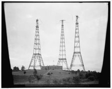 Radio towers, between 1910 and 1920. Creator: Harris & Ewing.