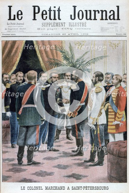 Colonel Jean-Baptiste Marchand in St Petersburg, Russia, 1902. Artist: Unknown