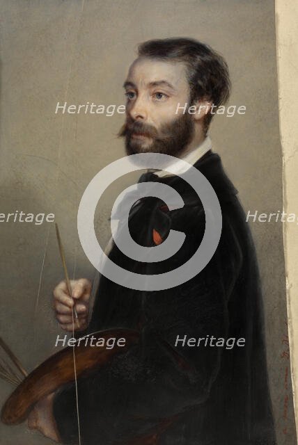 The Painter Eugène François De Block, 1855. Creator: Edouard De Latour.