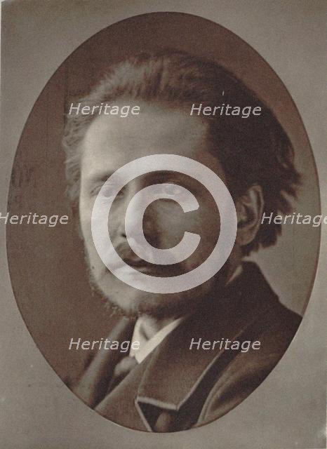 Portrait of the composer Jules Massenet (1842-1912), 1877. Creator: Petit, Pierre Lanith (1831-1909).