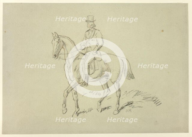 Horseman, n.d. Creator: Hablot Knight Browne.