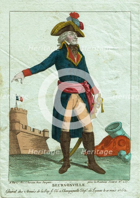 General Pierre Riel, marquis de Beurnonville (1752-1821), 1790s.