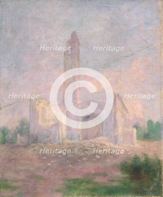 Ruins of a church, early 20th century. Creator: Dezider Czölder.
