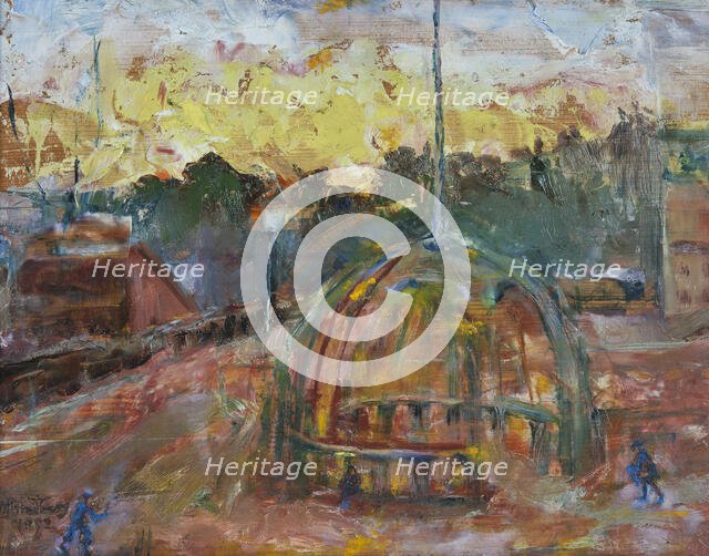 Sunrise in Södertälje, 1892. Creator: Vilhelmina Carlson.