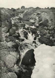 'Something of a Phenomenon - A Fresh-Water Cascade', c1910–1913, (1913). Artist: Herbert Ponting.