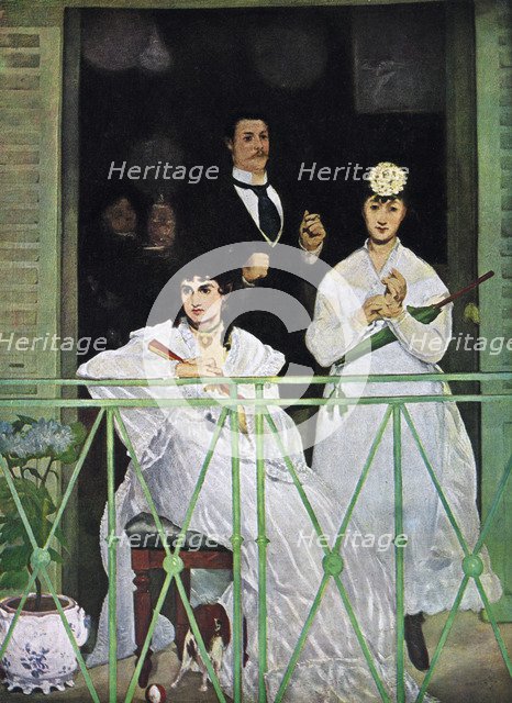 'The Balcony', 1868-1869.Artist: Edouard Manet