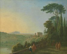 Lake Nemi and Genzano from the Terrace of the Capuchin Monastery, ca. 1756-57. Creator: Richard Wilson.
