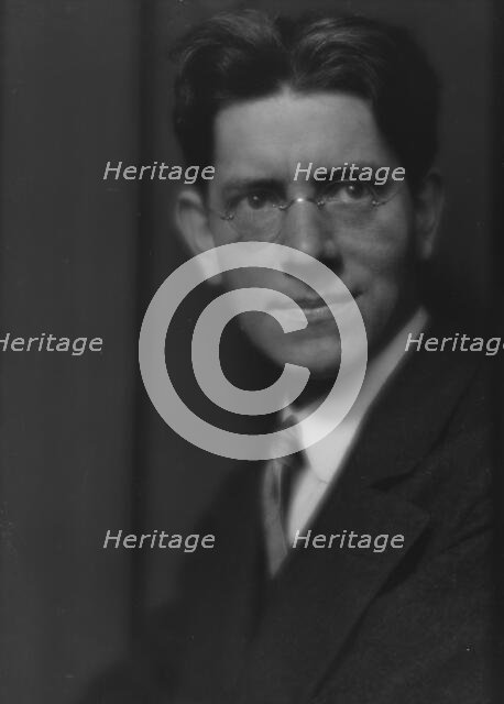 MacKaye, Percy, portrait photograph, 1913. Creator: Arnold Genthe.