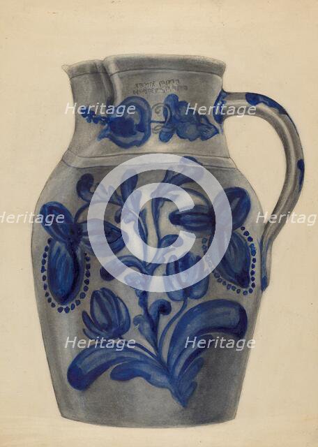 Pitcher, 1935/1942. Creator: Hedwig Emanuel.