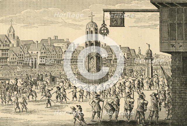 'Ancient View of Cheapside', (1897). Creator: Unknown.