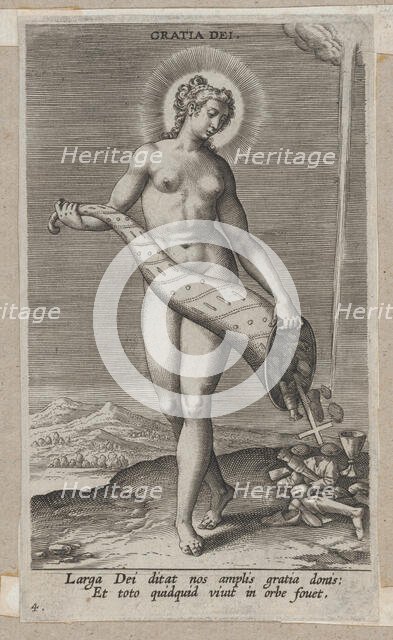 Gratia Dei, from Prosopographia, ca. 1585-90., ca. 1585-90. Creator: Philip Galle.