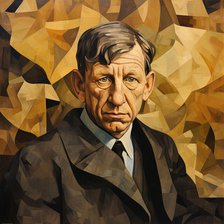 AI IMAGE - Portrait of W H Auden, c1960s, (2023). Creator: Heritage Images.