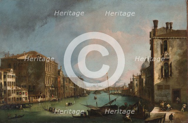 The Grand Canal in Venice, 1723. Artist: Canaletto (1697-1768)