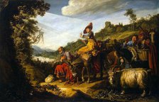 Abraham on the Road to Canaan', 1614. Creator: Lastman, Pieter Pietersz. (1583-1633).