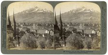 Lucerne and Mount Pilatus, Switzerland, 1903.Artist: Underwood & Underwood