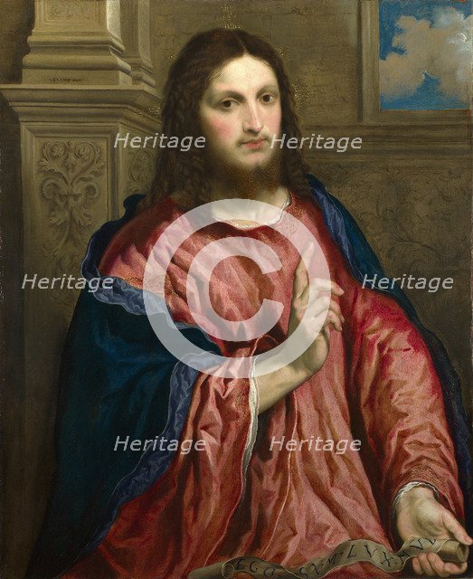 Christ as The Light of the World, c. 1550. Artist: Bordone, Paris (1500-1571)