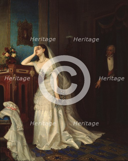 After the marriage, 1874. Artist: Zhuravlev, Firs Sergeevich (1836-1901)