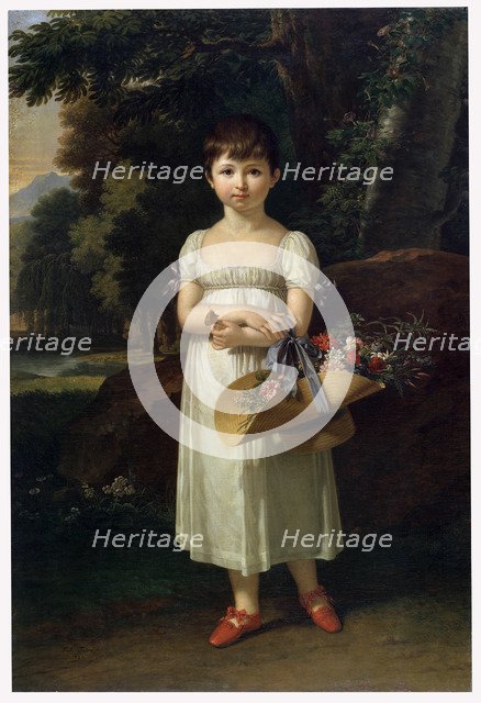 'Portrait of Amelia Oginski', late 18th or early 19th century. Artist: Francois-Xavier Fabre