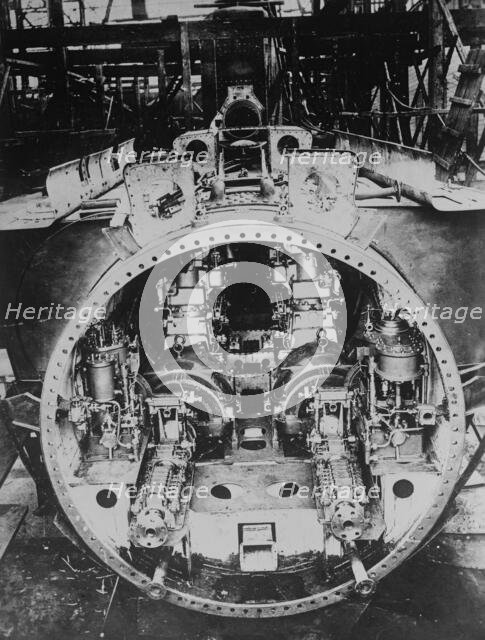 Inside of German Submarine, 1914 or 1915. Creator: Bain News Service.