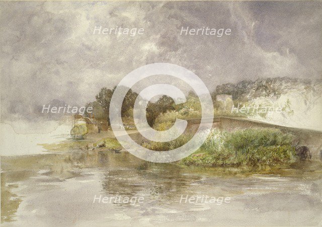 Sonning Bridge, c1882. Artist: Alfred William Hunt.