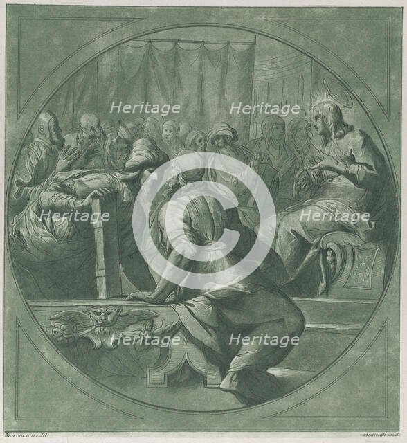 Christ confounding the doctors, 1750-70. Creator: Andrea Scacciati.