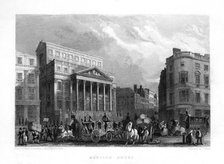 Mansion House, London, 19th century.Artist: J Woods