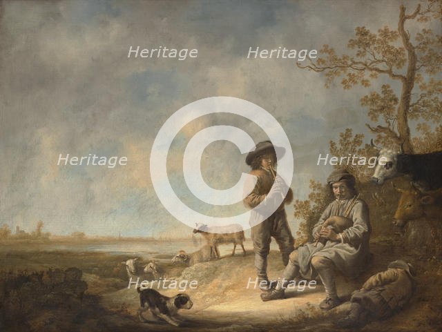 Piping Shepherds, ca. 1643-44. Creator: Aelbert Cuyp.