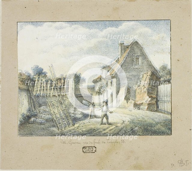 Village Scene, n.d. Creator: Victor Rene Garson.