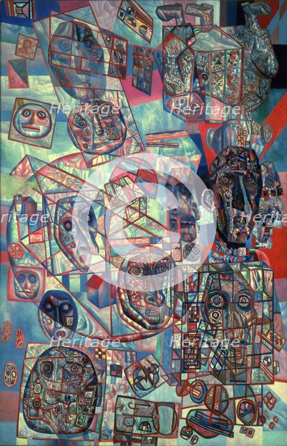 The Man in the World, 1925. Artist: Filonov, Pavel Nikolayevich (1883-1941)