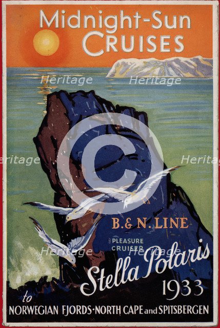 Tourist Brochure for the Norwegian Fiords and North Cape, 1933.