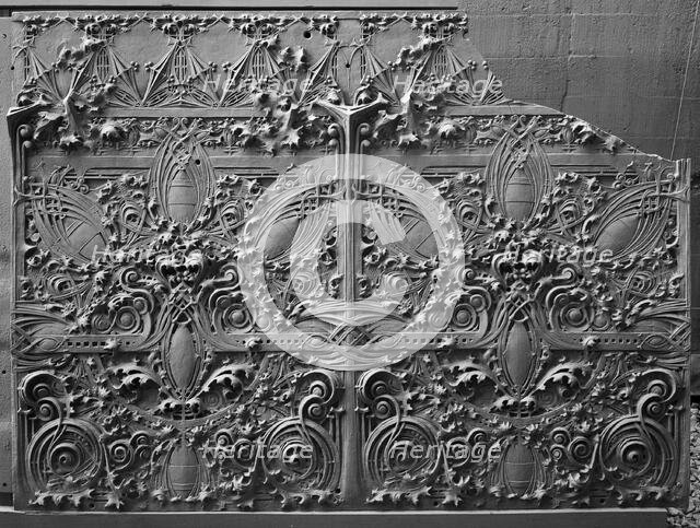Spandrel Panel from the Gage Building, Chicago, Illinois, 1898-1899. Creator: Louis Sullivan.