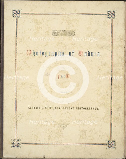 Photographic Views in Madura, Part III, 1858. Creator: Captain Linnaeus Tripe.