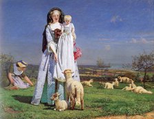 'The Pretty Baa-Lambs', 1859.  Artist: Ford Madox Brown