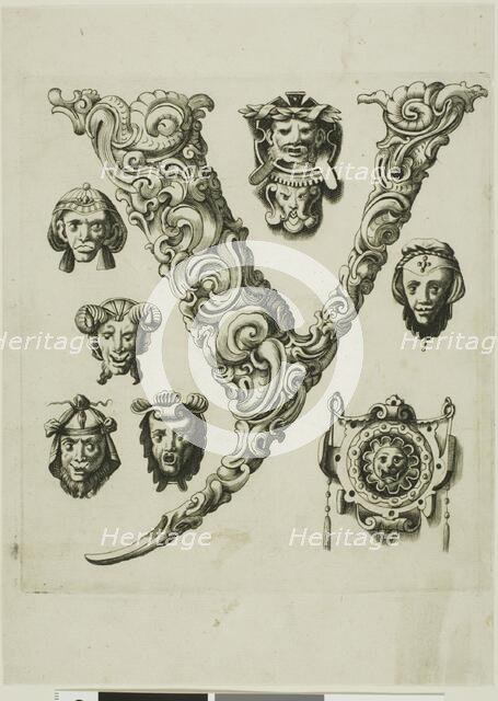 Letter Y, 1630. Creator: Pierre Aubry.