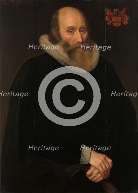 Portrait of Antonius Antonides van der Linden, Physician in Amsterdam, 1633. Creator: Hendrik Meerman.