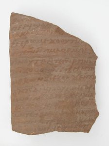 Ostrakon with a Letter, Coptic, 580-640. Creator: Unknown.