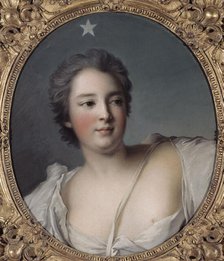 Portrait of Anne-Marie de Mailly-Nesle, Marquise de La Tournelle, later Duchess of Chateauroux... Creator: Ecole Francaise.