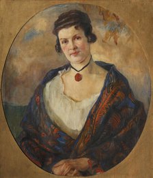 Portrait of Krasilnikova, 1910s.