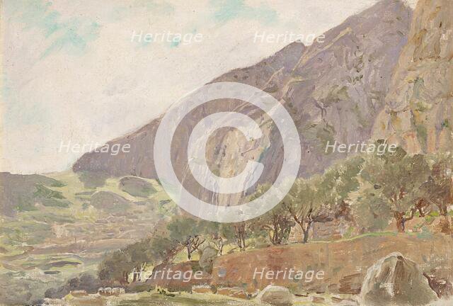 Foothills of Parnassus, Delphi, Greece, 1912. Creator: Anna Richards Brewster.