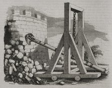 Battering ram - siege weapon, 1852. Creator: Unknown.