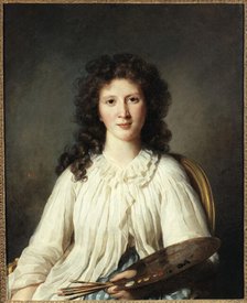 Portrait of Adelaide Binart, wife of Lenoir (1769-1832), painter, c1796. Creator: Marie-Genevieve Bouliard.