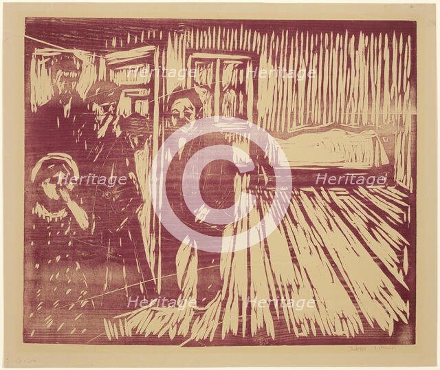 The Smell of Death, 1915. Creator: Edvard Munch.