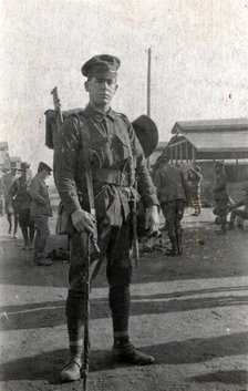 Australian soldier, either at Zeitoun or at Aerodrome, Egypt, 1916. Creator: Unknown.